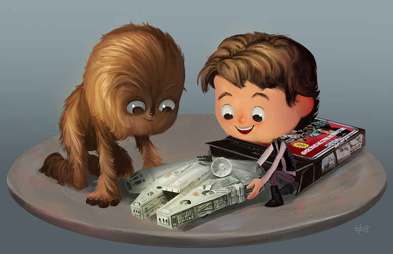 Illustration for article titled Nostalgia and Evolution Are Mashed Together In This 'Adorkable' Pop Culture Artwork